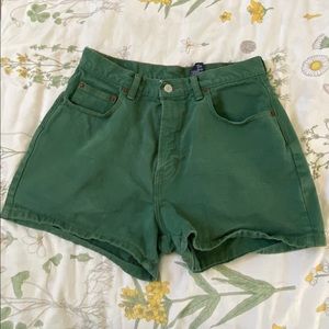 Vintage GAP Green Denim Mom Shorts